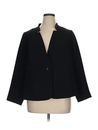 Pre-owned Talbots Blazer Jacket In Black