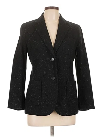 Pre-owned Talbots Blazer Jacket In Black