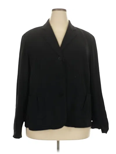 Pre-owned Talbots Blazer Jacket In Black