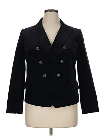 Pre-owned Talbots Blazer Jacket In Black