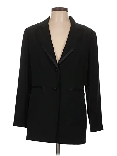 Pre-owned Talbots Blazer Jacket In Black