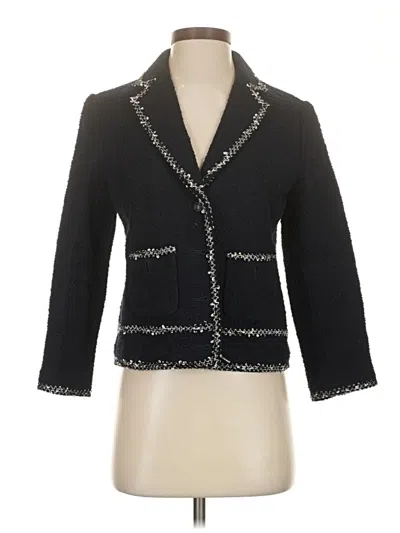 Pre-owned Talbots Blazer Jacket In Black