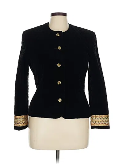 Pre-owned Talbots Blazer Jacket In Black