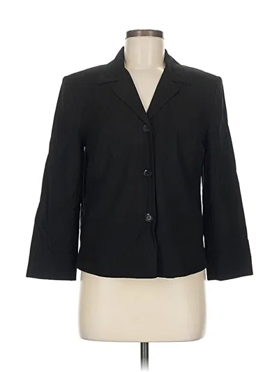 Pre-owned Talbots Blazer Jacket In Black
