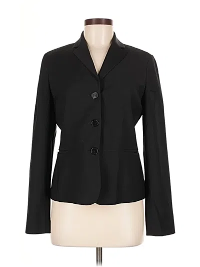 Pre-owned Talbots Blazer Jacket In Black