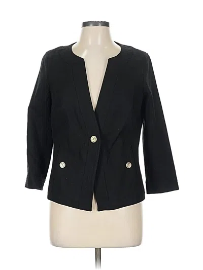 Pre-owned Talbots Blazer Jacket In Black