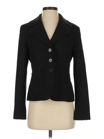 Pre-owned Talbots Blazer Jacket In Black