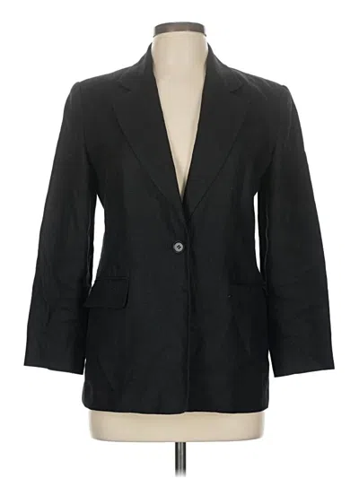 Pre-owned Talbots Blazer Jacket In Black