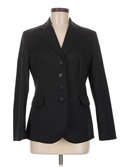 Pre-owned Talbots Blazer Jacket In Black