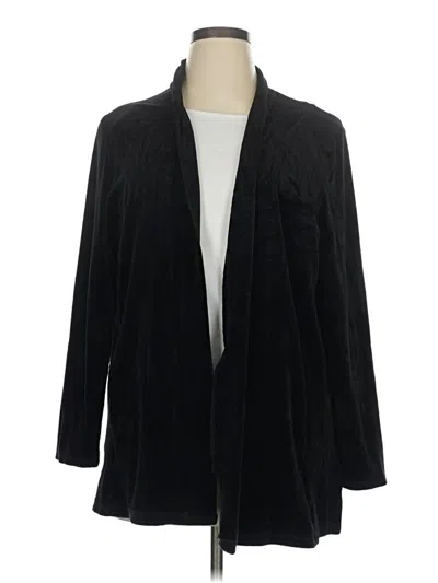 Pre-owned Talbots Blazer Jacket In Black