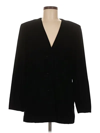 Pre-owned Talbots Blazer Jacket In Black