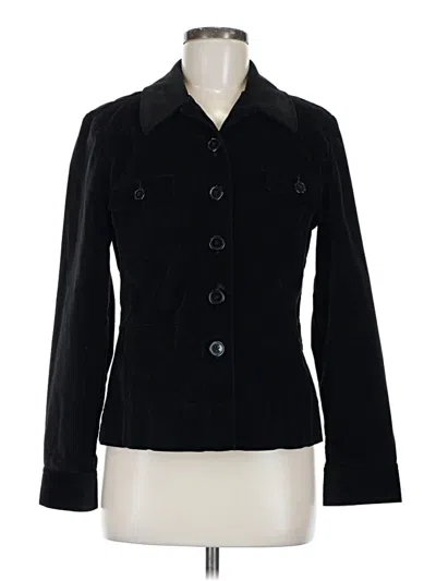 Pre-owned Talbots Blazer Jacket In Black