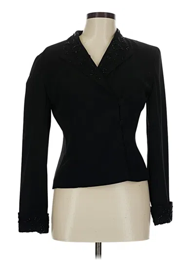 Pre-owned Talbots Blazer Jacket In Black