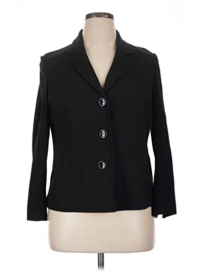 Pre-owned Talbots Blazer Jacket In Black