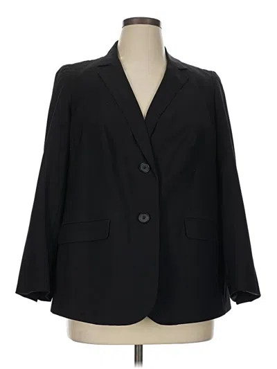 Pre-owned Talbots Blazer Jacket In Black