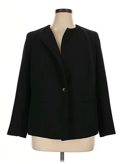 Pre-owned Talbots Blazer Jacket In Black