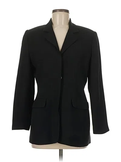 Pre-owned Talbots Blazer Jacket In Black
