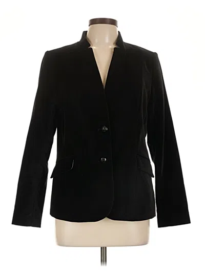 Pre-owned Talbots Blazer Jacket In Black