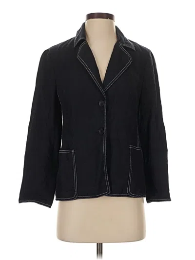 Pre-owned Talbots Blazer Jacket In Black
