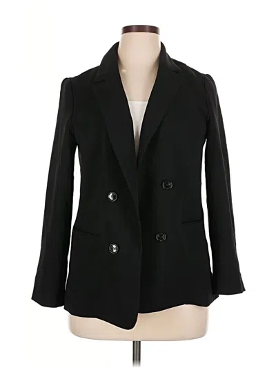 Pre-owned Talbots Blazer Jacket In Black