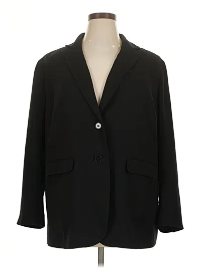 Pre-owned Talbots Blazer Jacket In Black