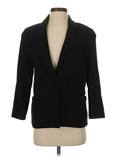 Pre-owned Talbots Blazer Jacket In Black