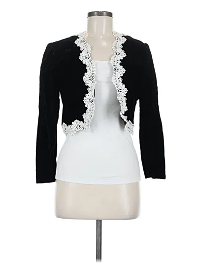 Pre-owned Talbots Blazer Jacket In Black