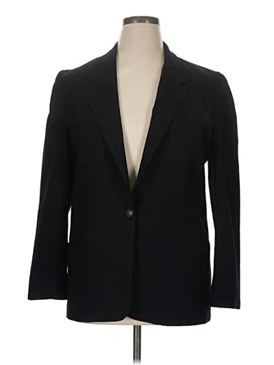 Pre-owned Talbots Blazer Jacket In Black