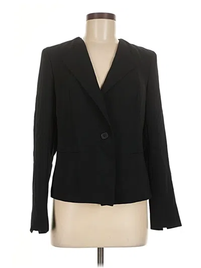 Pre-owned Talbots Blazer Jacket In Black