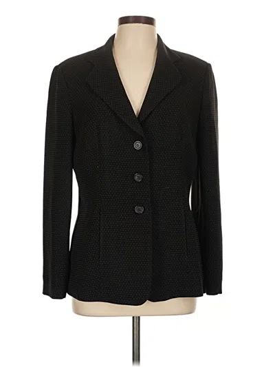 Pre-owned Talbots Blazer Jacket In Black