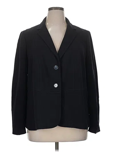Pre-owned Talbots Blazer Jacket In Black