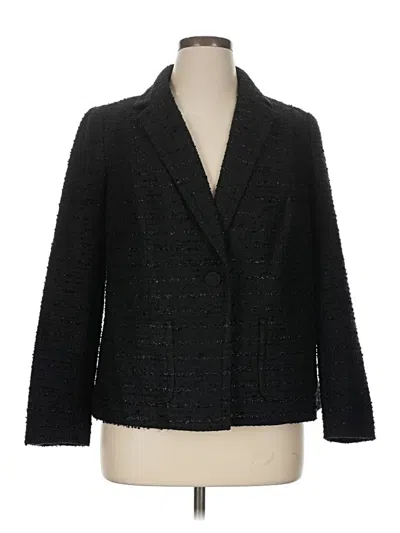 Pre-owned Talbots Blazer Jacket In Black
