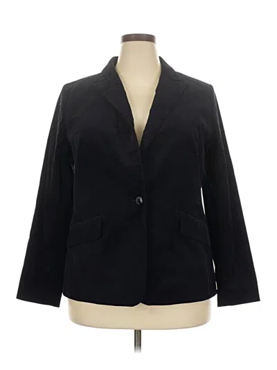 Pre-owned Talbots Blazer Jacket In Black