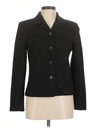 Pre-owned Talbots Blazer Jacket In Black