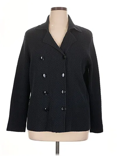 Pre-owned Talbots Blazer Jacket In Black