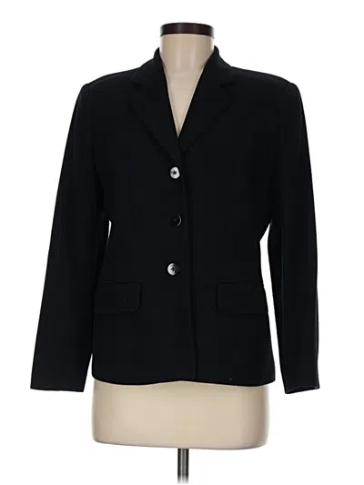 Pre-owned Talbots Blazer Jacket In Black