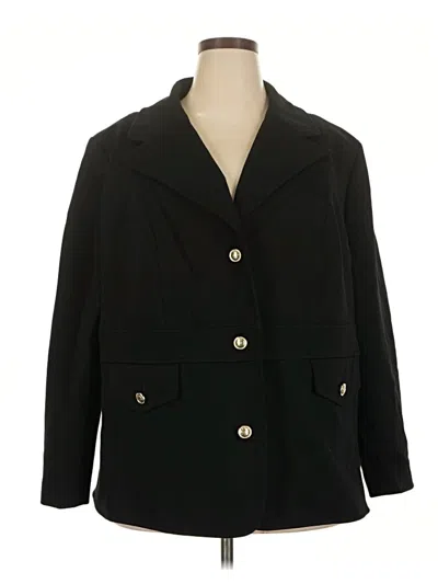 Pre-owned Talbots Blazer Jacket In Black