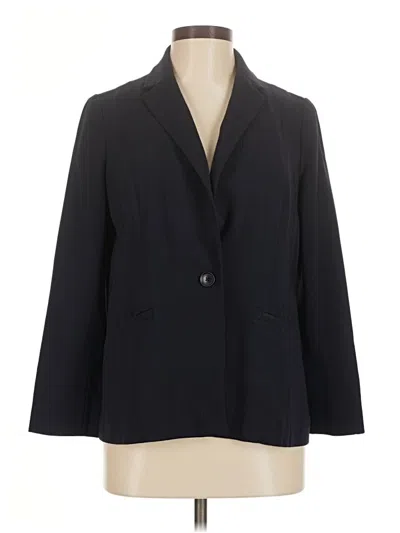 Pre-owned Talbots Blazer Jacket In Black