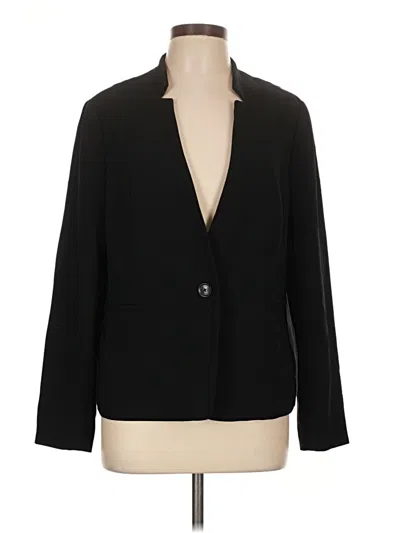 Pre-owned Talbots Blazer Jacket In Black