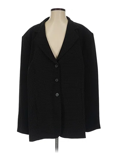 Pre-owned Talbots Blazer Jacket In Black