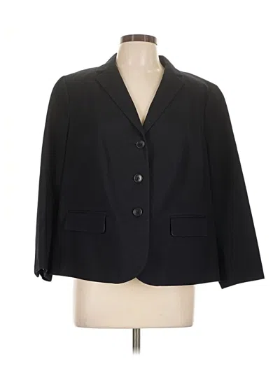 Pre-owned Talbots Blazer Jacket In Black