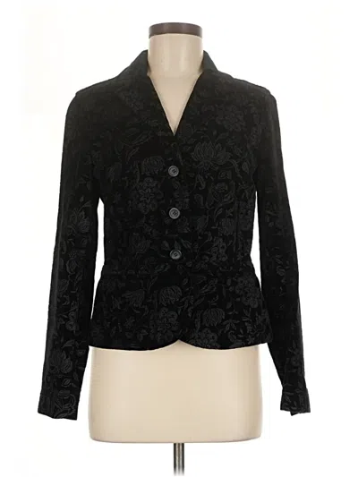 Pre-owned Talbots Blazer Jacket In Black