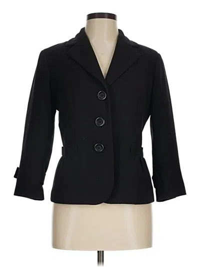 Pre-owned Talbots Blazer Jacket In Black