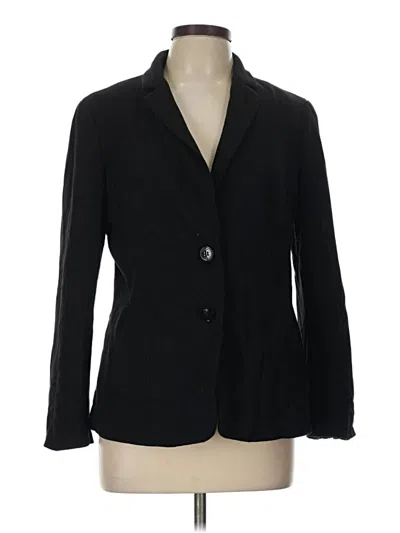 Pre-owned Talbots Blazer Jacket In Black