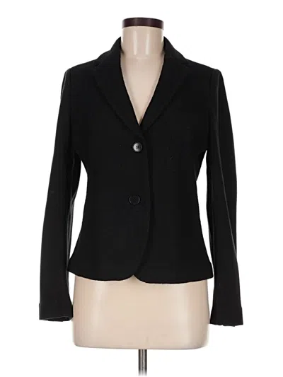 Pre-owned Talbots Blazer Jacket In Black