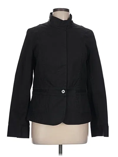 Pre-owned Talbots Blazer Jacket In Black