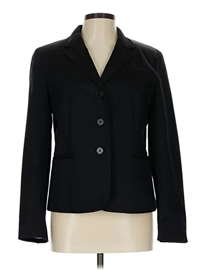 Pre-owned Talbots Blazer Jacket In Black