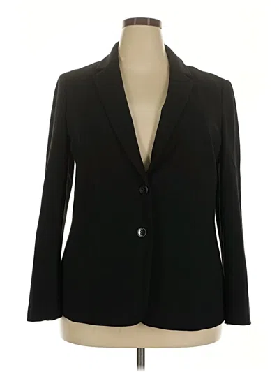 Pre-owned Talbots Blazer Jacket In Black