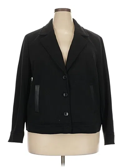 Pre-owned Talbots Blazer Jacket In Black