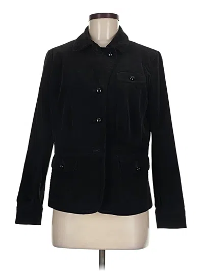 Pre-owned Talbots Blazer Jacket In Black